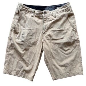 Volcom Men's Khaki Flat Front Shorts